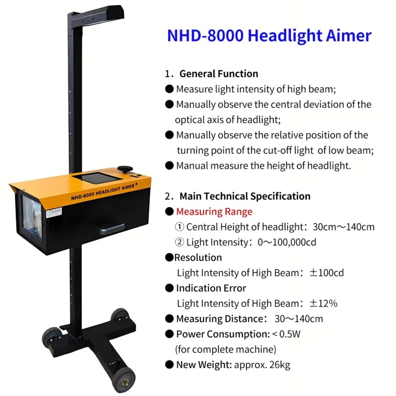 Headlight Aiming Tool - Калибровочный прибор для фокусировки фар NHD-8000:
