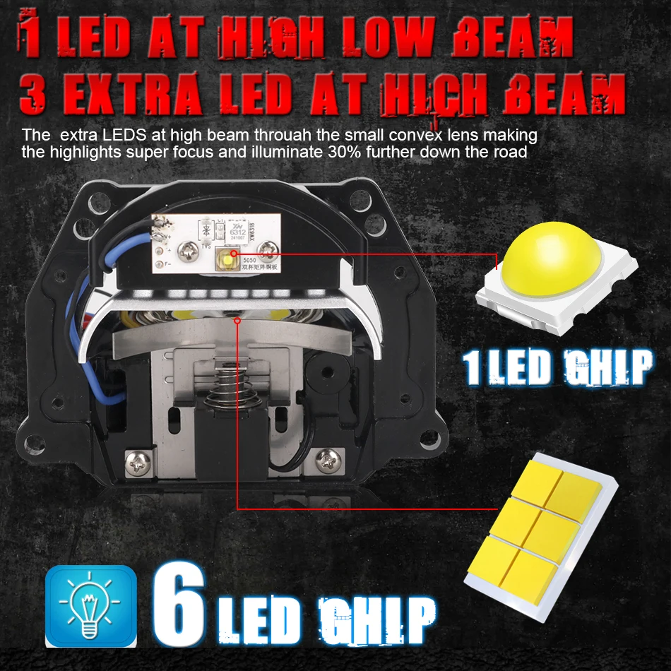 Би-LED линзы-проекторы 3 дюйма – обзор и цена Headlight Aiming Tool
